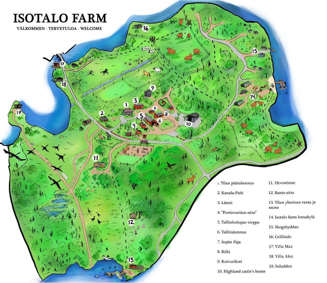Isotalo Farm At Enaejaervi Lake 萨罗 外观 照片